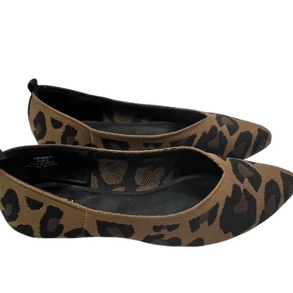 Journee Tayleen Soft Knit Leopard Print Women's Flats Size 8 - Picture 1 of 8
